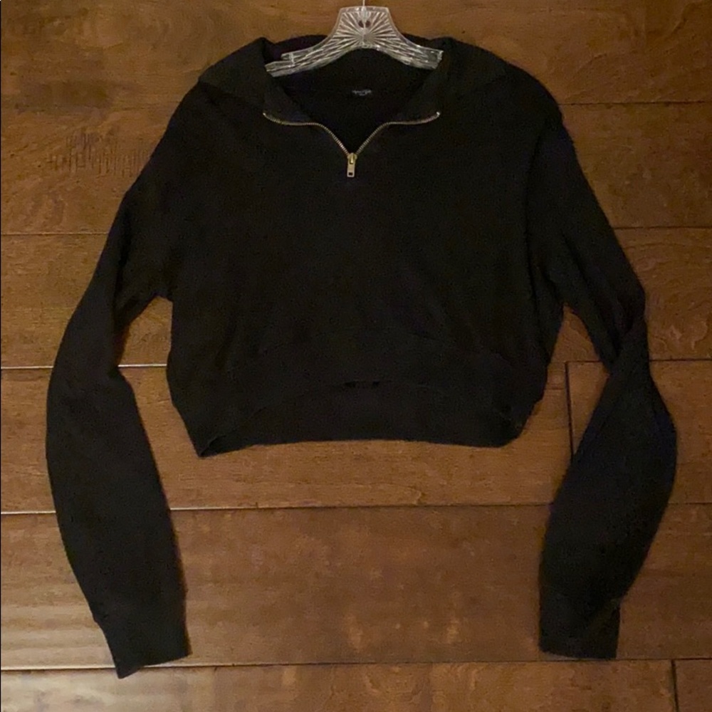 John Galt Black Collar Quarter Zip